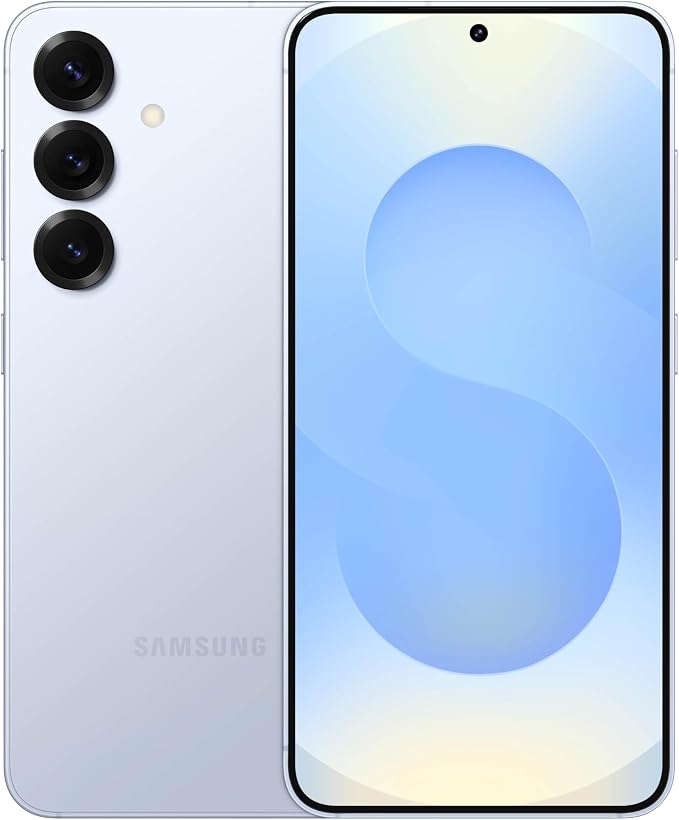 Samsung Galaxy S25 Cell Phone, 128GB Smartphone, Unlocked Android, AI Night Mode Camera, Snapdragon 8 Elite Fast Processor, ProScaler Display, 4000mAh Battery, 2025, US 1 Yr Warranty, Icyblue