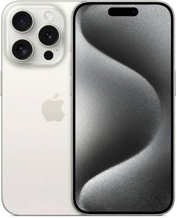 Apple iPhone 15 Pro Max, 1TB, White Titanium - Unlocked (Renewed)